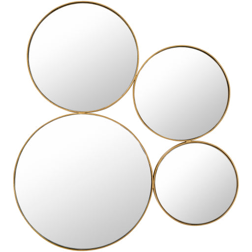 Sophie Metal Gold Mirror 2 4 H x 2 2 W Discount