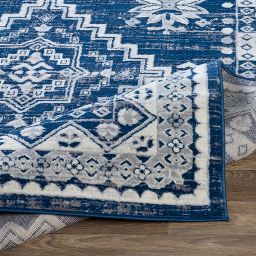 Roma Rom-2318 Dark Blue Rug in Various Sizes Online now