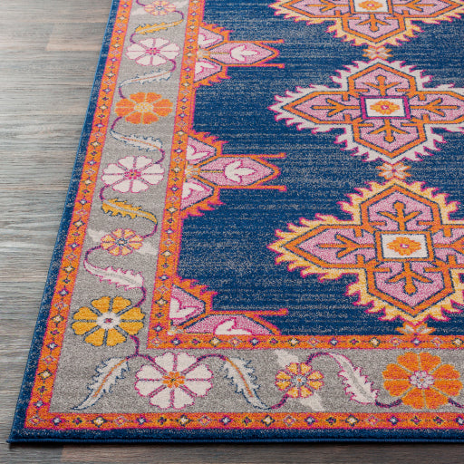 Harput Hap-1037 Dark Blue Rug in Various Sizes Online Sale