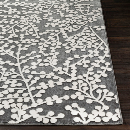 Rabat Rbt-2311 Charcoal Rug in Various Sizes Hot on Sale