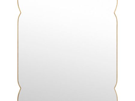 Imelda Metal Gold Mirror 3 4 H x 2 6 W Online