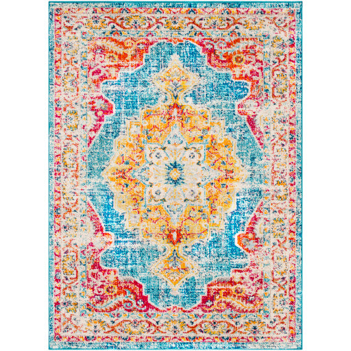 Morocco Teal Rug in Various Sizes For Discount