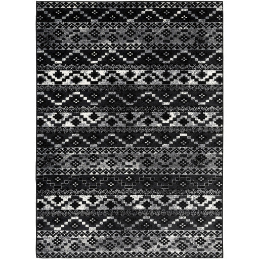 Mumbai Black Rug in Various Sizes Online