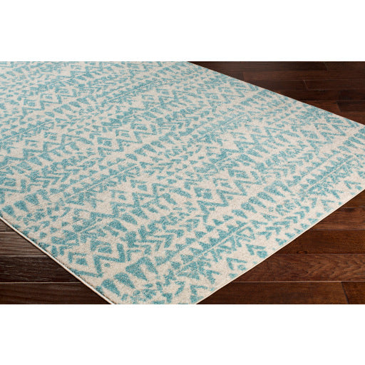 Elaziz Aqua Rug in Various Sizes For Cheap