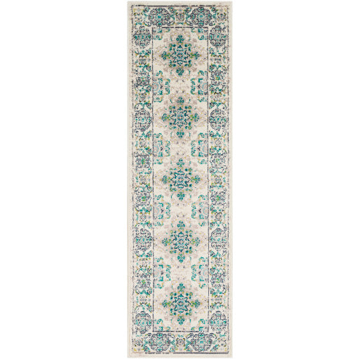 Paramount Par-1099 Teal Rug in Various Sizes on Sale