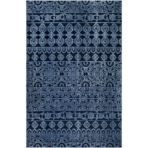 Dantel Navy Rug in Various Sizes Cheap