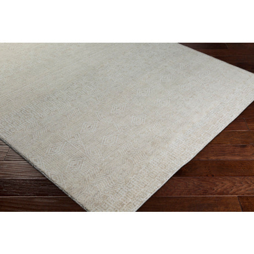 Claude Wool Khaki Rug in Various Sizes Online Sale