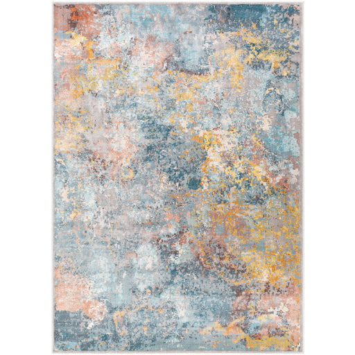 Mediterranean Aqua Rug in Various Sizes Supply