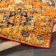 Monte Carlo Bright Orange Rug in Various Sizes For Cheap