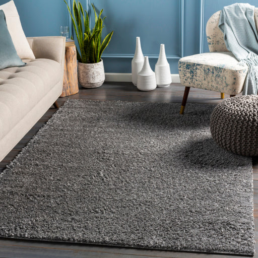 Deluxe Shag Charcoal Rug in Various Sizes Supply