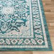 Rafetus Ets-2345 Teal Rug in Various Sizes Online Sale