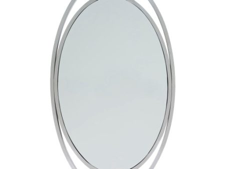 Hallet Metal Silver Mirror 4 0 H x 2 3 W Fashion