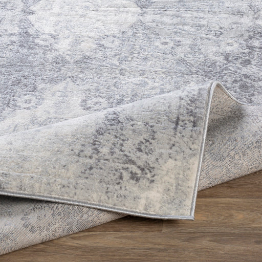 Roma Rom-2316 Medium Gray Rug in Various Sizes For Discount