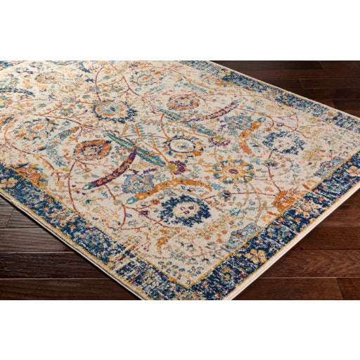 Harput Dark Blue Rug in Various Sizes For Discount