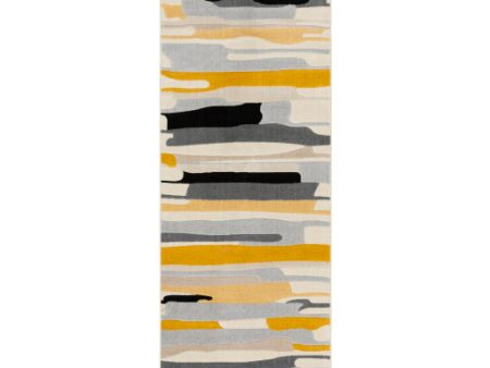 City Cit-2340 Mustard Rug in Various Sizes Hot on Sale