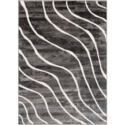 Rabat Rbt-2310 Charcoal Rug in Various Sizes on Sale