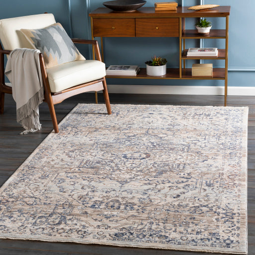 Palazzo Pzl-2304 Navy Rug in Various Sizes Online Sale