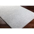 Deluxe Shag Light Gray Rug in Various Sizes Fashion