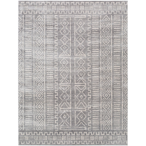 Roma Rom-2327 Medium Gray Rug in Various Sizes Cheap