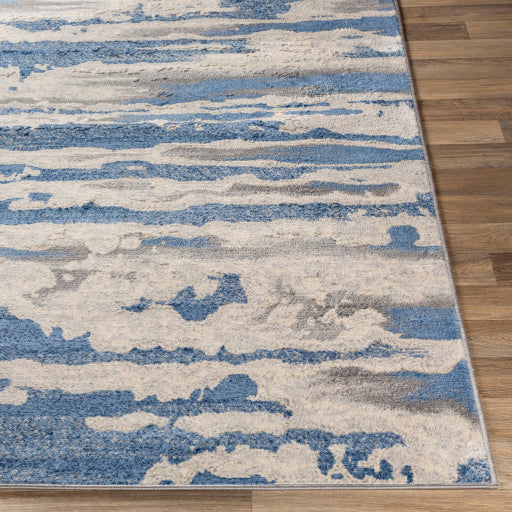 Monaco Moc-2312 Bright Blue Rug in Various Sizes For Discount