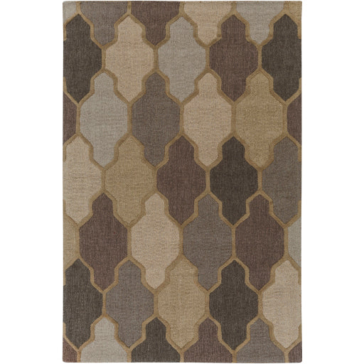 Pollack Wool Khaki Rug in Various Sizes Discount