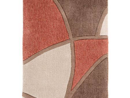 Cosmopolitan Rust Rug in Various Sizes For Sale