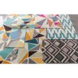 Cosmopolitan Cos-9175 Teal Rug in Various Sizes on Sale