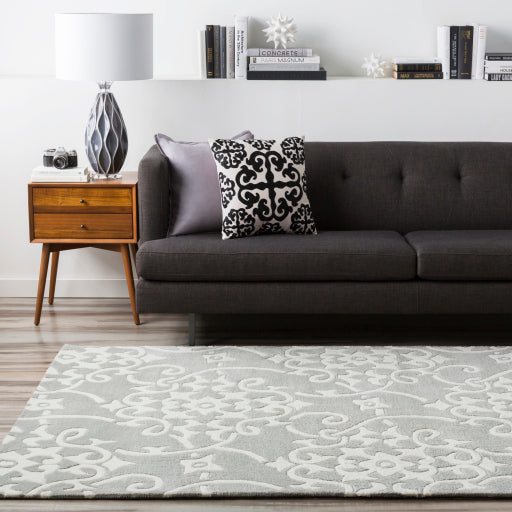 Cosmopolitan Medium Gray Rug in Various Sizes Discount