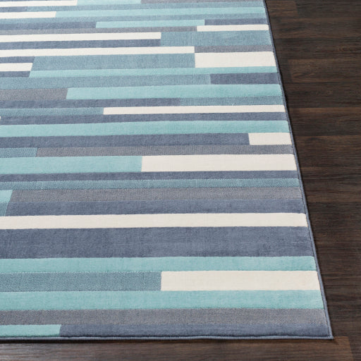 City Cit-2333 Aqua Rug in Various Sizes Discount