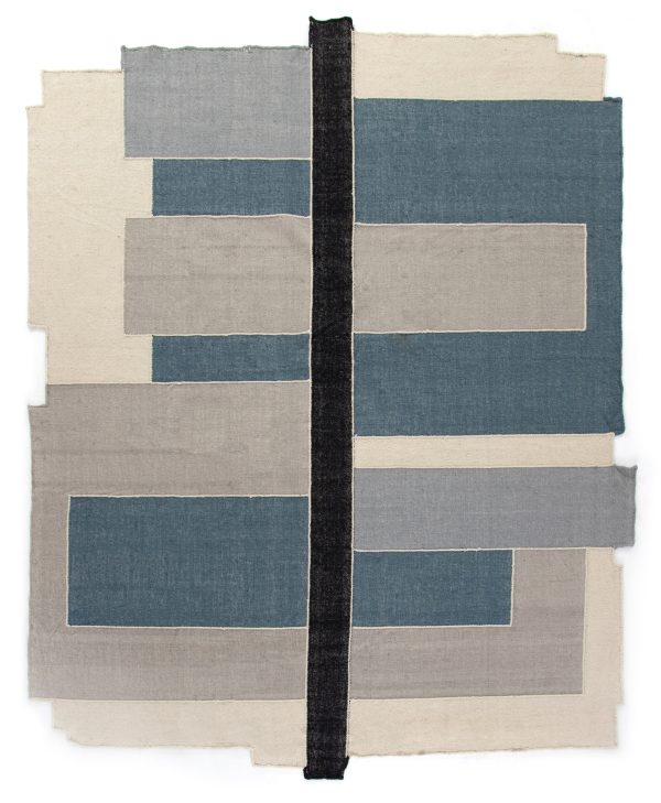 Olexi Block Border Rug in Various Colors & Sizes on Sale