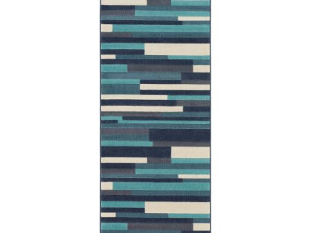 City Cit-2333 Aqua Rug in Various Sizes Discount