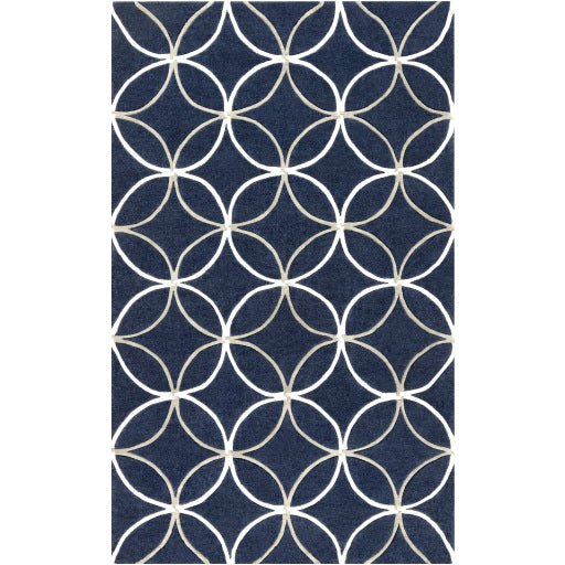 Cosmopolitan Navy Rug in Various Sizes Discount