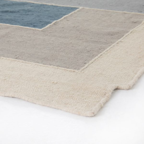 Olexi Block Border Rug in Various Colors & Sizes on Sale