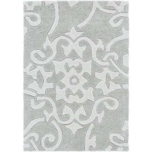 Cosmopolitan Medium Gray Rug in Various Sizes Discount